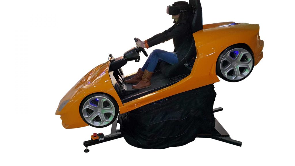 LamboSim Lamborghini-shaped racing simulator